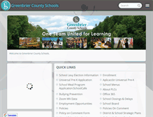 Tablet Screenshot of greenbriercountyschools.org